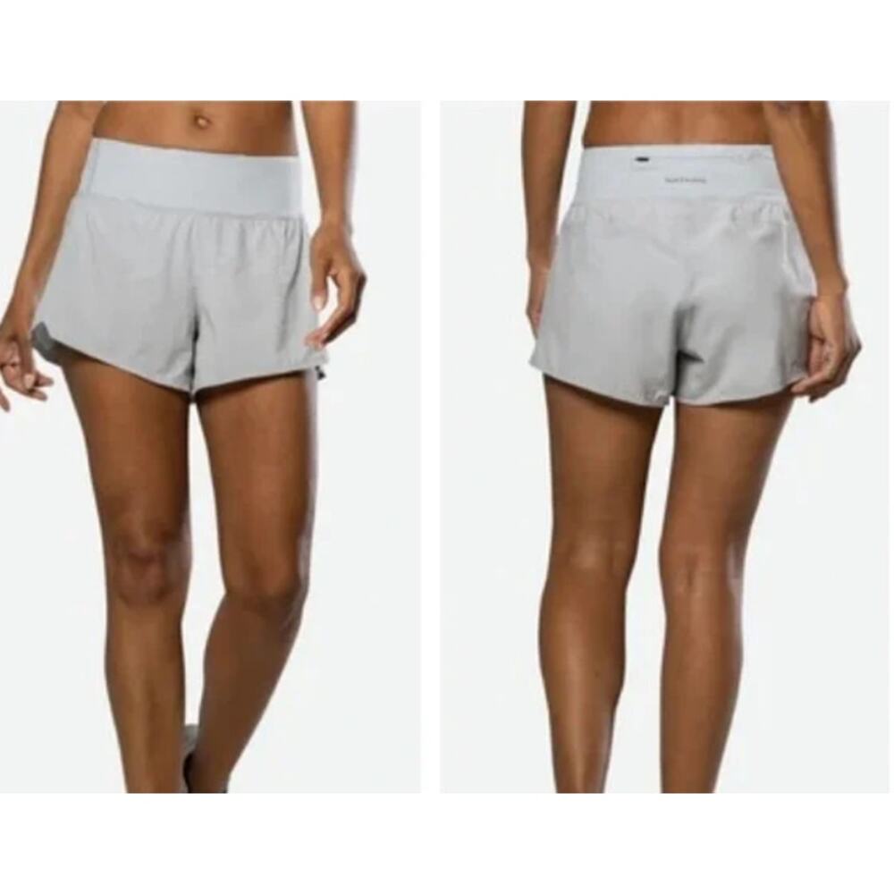 Nathan Stride Training Shorts Women‎ Size M Gray Lightweight Running Active